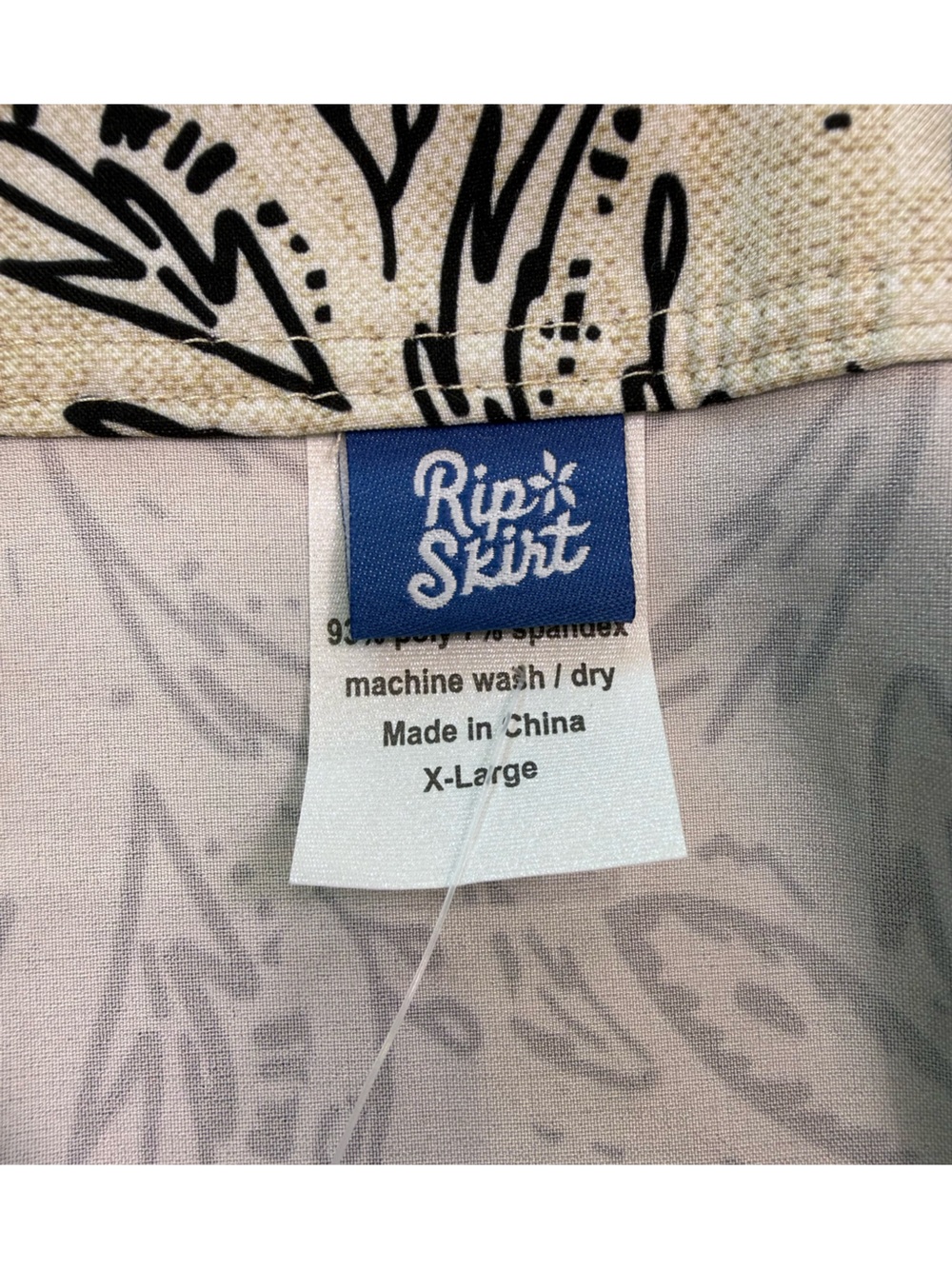 Ripskirt Hawaii Original Wrap Skirt Length 3 In Rustica Tan Floral Size XL - Picture 6 of 9
